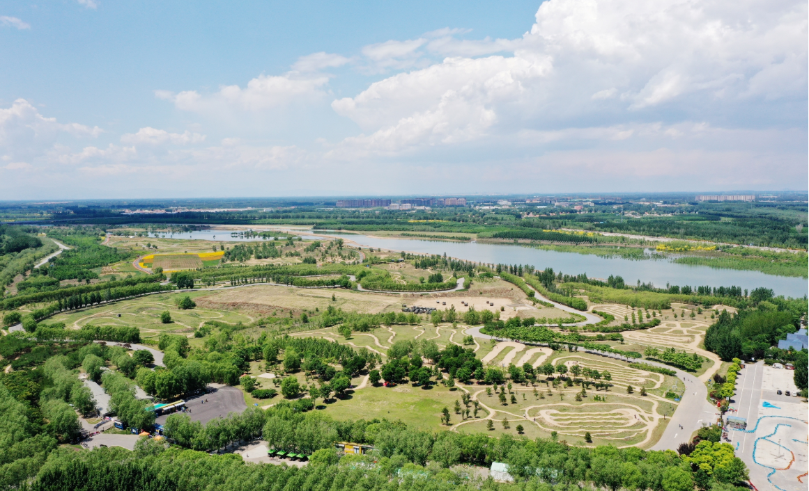 永定河流域综合整治工程廊坊固安段兴安湖工程。